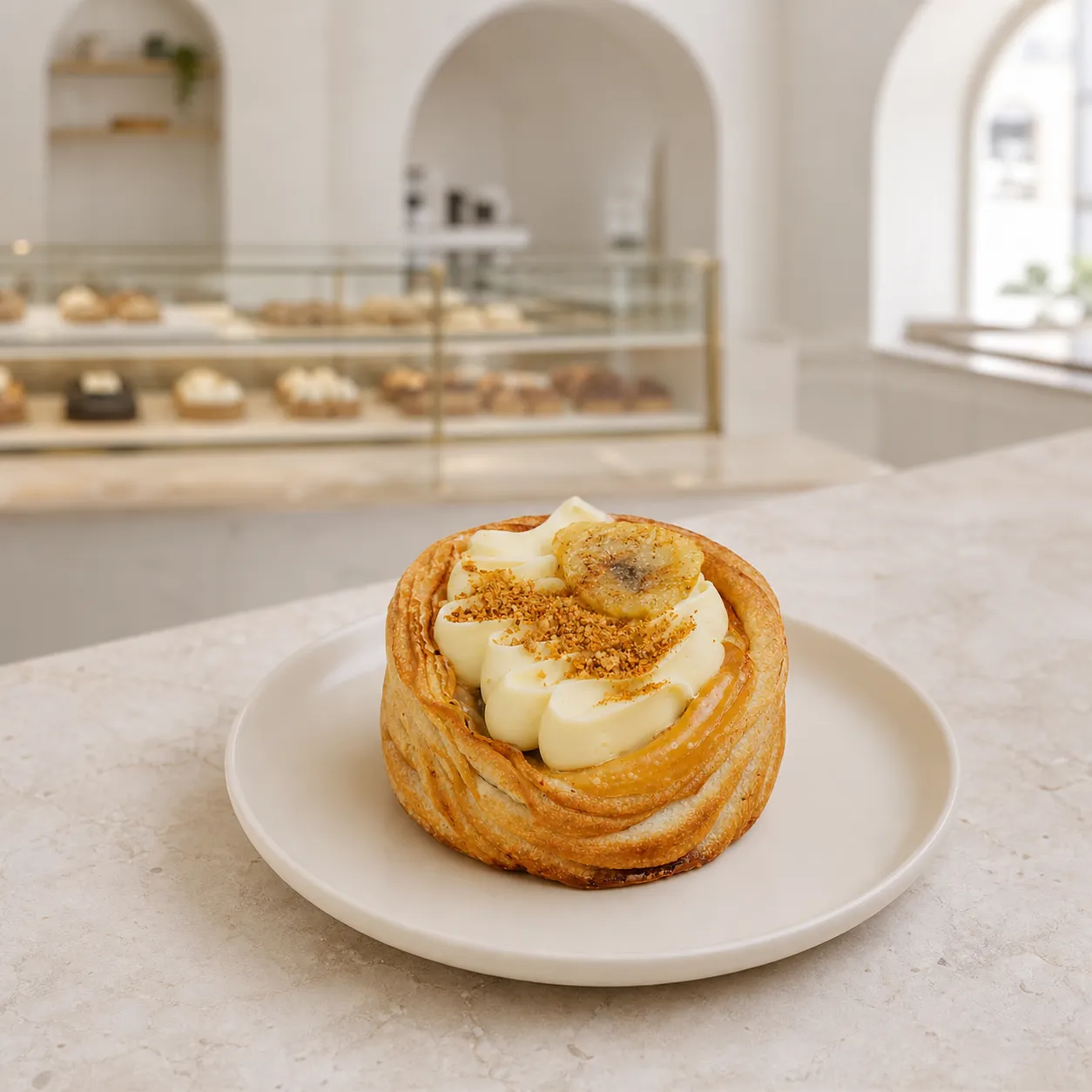 Croissant banoffee