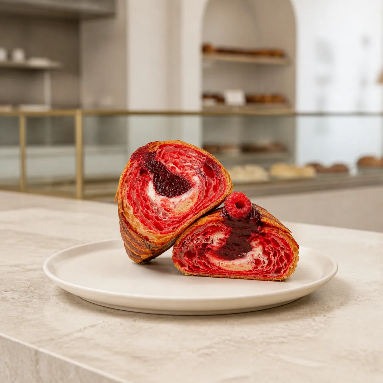 Croissant bicolor