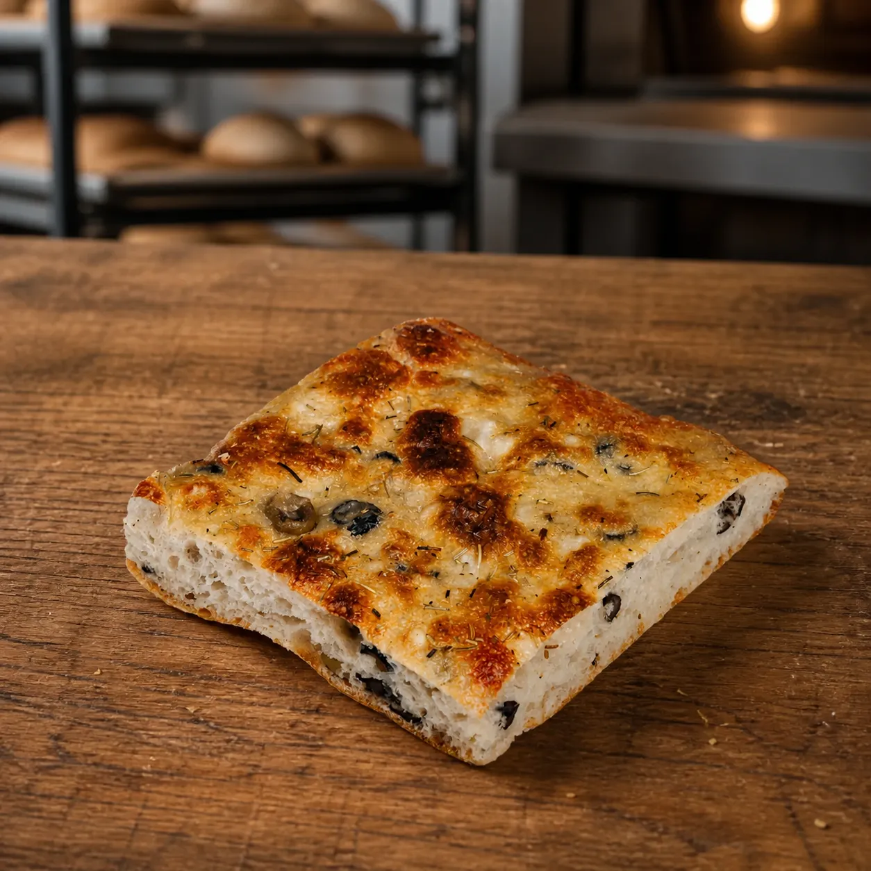 Focaccia cu măsline